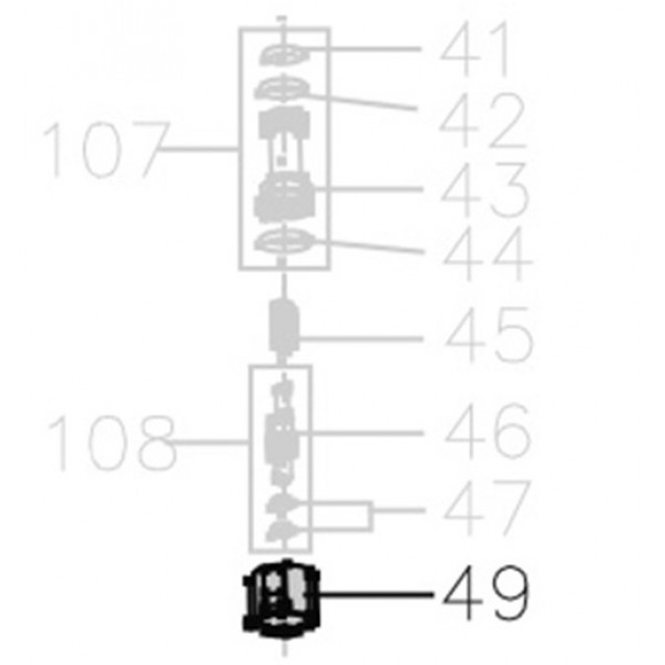 Запчасть AA42A-041A Крышка клапана курка MCN55-49 MCN70B-39 MCN80B-45 MCN90-44 MN851F-45 MCN100B-42 MCN130-44