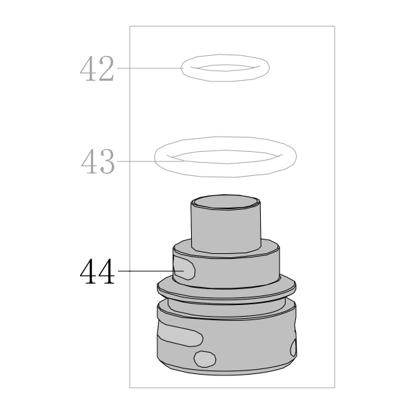 Запчасть AA42A-042A Корпус клапана CN55-48 CN70B-30 CN80B-36 CN90-35 N851F-37 CN100B-34 CN130-35 N851H-44 CN100-29