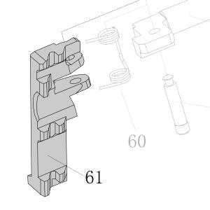 Запчасть AA57A-028A Толкатель гвоздя CN100-61 CN100B-61