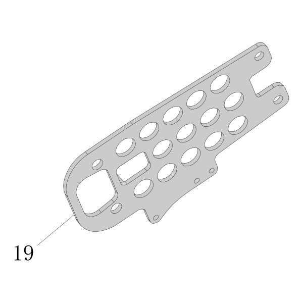 Запчасть AA58A-010A Крепежная пластина SC7C-I2-19 SC7E-I2-19 SC760C-I2-19