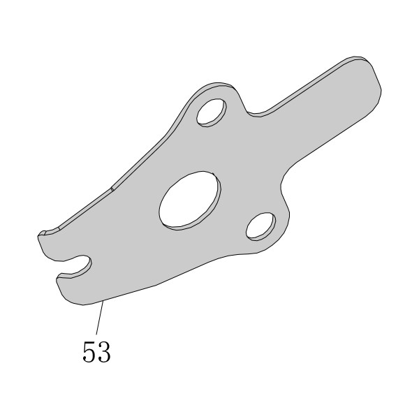 Запчасть AA58B-007A Пружинная пластина ограничителя SC7C-I2-53 SC760C-I2-52