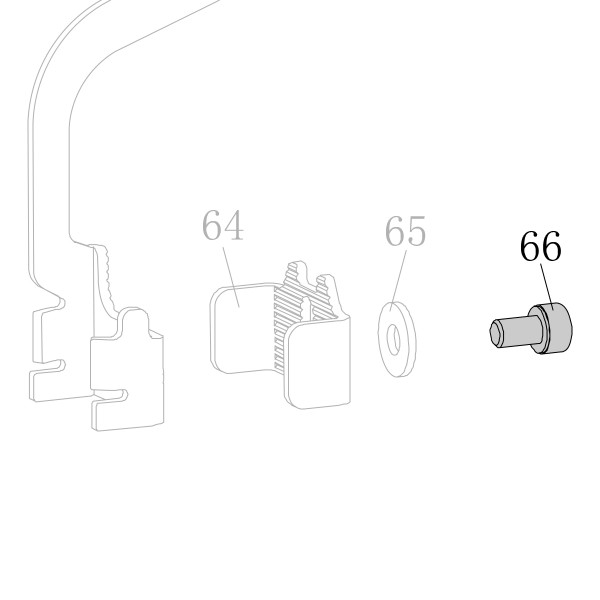 Запчасть B01-01-050060-02 Болт M5X6 N851L-66