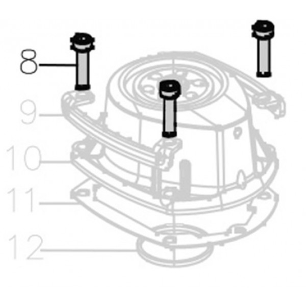 Запчасть B01-01-060250-02 Болт M6X25 MCN55-8 MCN55-65 MN851L-25 MN851H-1 MN851F-8