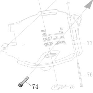 Запчасть B01-01-060350-02 Болт M6X35 CN55-76 CN70B-74 CN100-88 CN130-1 CN100B-1 (вид 1)