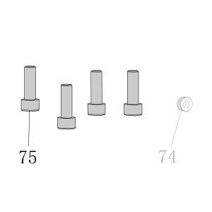 Запчасть B01-01-100300-02 Болт M10X30 CN130-75 CN100B-72 (вид 2)