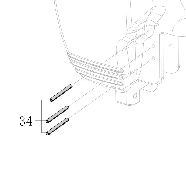 Запчасть B02-030310-02 Штифт ф3×31 N851F-34