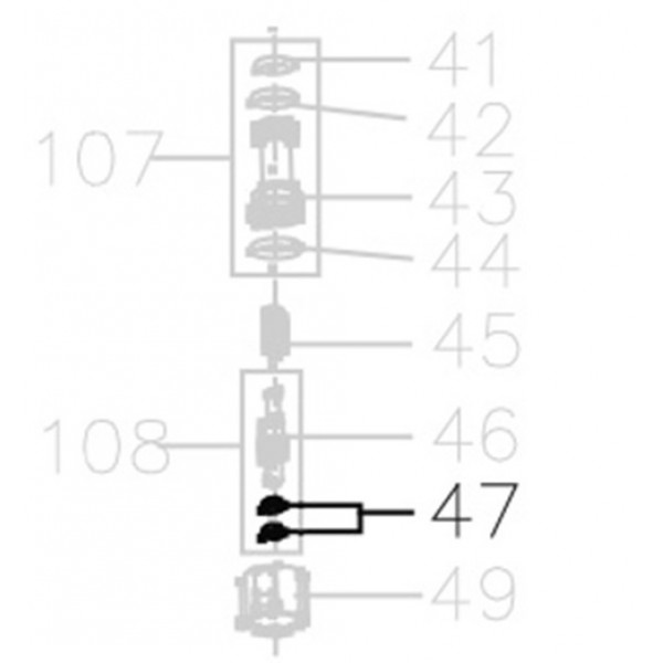 Запчасть B08-002500140-02 Кольцо уплотнительное 2.5X1.4 MCN55-47 MCN70B-37 MCN80B-43 MCN90-41 MCN100B-40 MN851F-44 MCN130-42