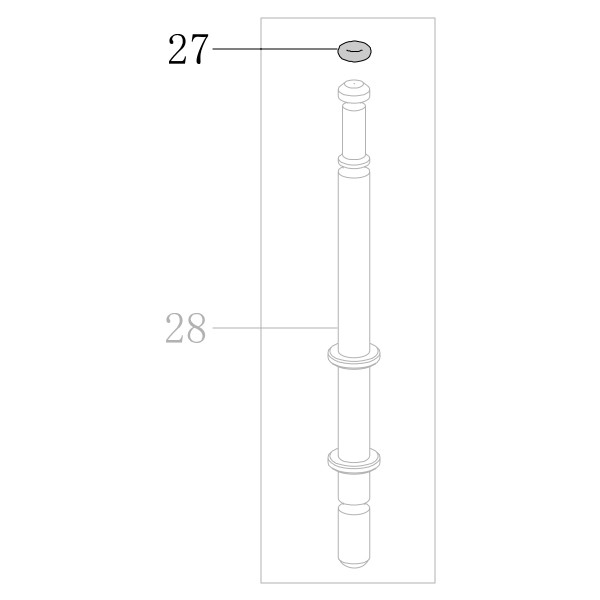 Запчасть B08-002800190 Кольцо уплотнительное 2.8X1.9 9240B-27 440KB-27 ADCS22-90