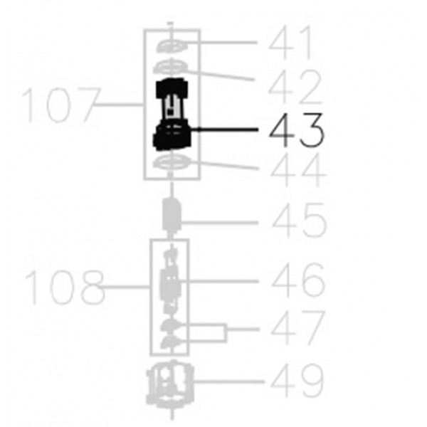 Запчасть B08-006800190-02 Кольцо уплотнительное 6.8X1.9 MCN55-43 MCN70B-34 MCN80B-40 MCN90-38 MN851F-40 MCN100B-37 MCN130-38