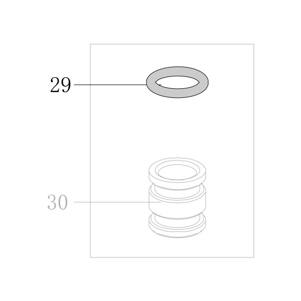 Запчасть B08-006500150 Кольцо уплотнительное 6.5X1.5 9240B-29 440KB-29