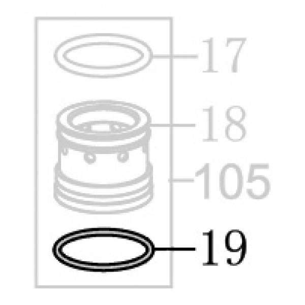 Запчасть B08-016000130 Кольцо уплотнительное 16X1.3 MT8016-19 MT8016LN-19