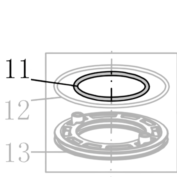 B08-041600240 O-кольцо 41.6×2.4 CN45R-11