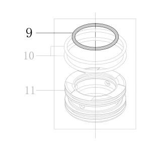 Запчасть B08-041600300 Кольцо уплотнительное 41.6X3 CN70B-9 CN80B-11 CN90-11 (вид 1)