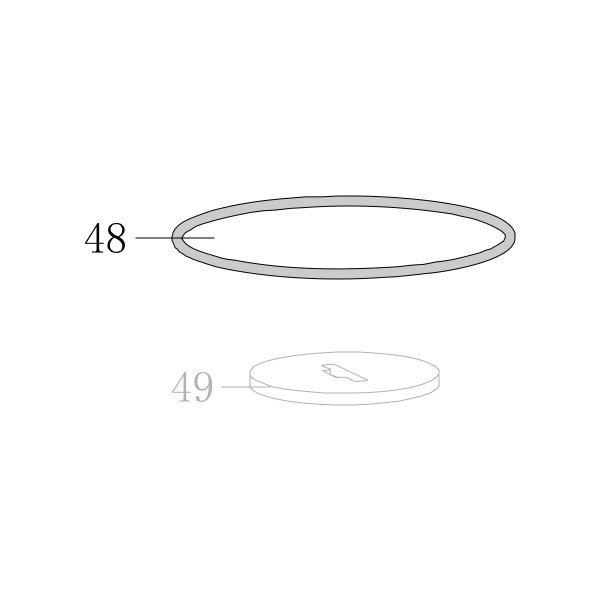 Запчасть B08-047000150 Кольцо уплотнительное 47X1.5 N851L-48
