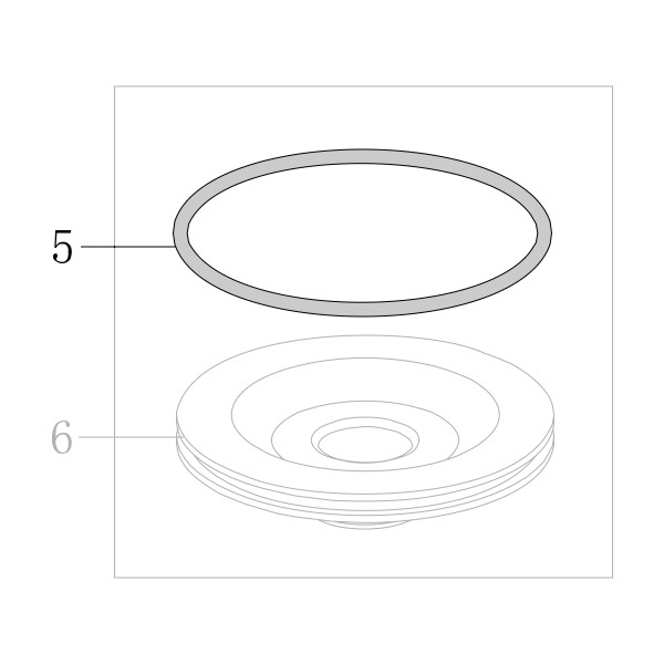 Запчасть B08-050000200 Кольцо уплотнительное 50X2 CN55-67 9240B-5 440KB-5