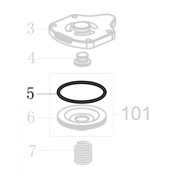 Запчасть B08-050000200 Кольцо уплотнительное 50X2 MCN55-67 9240B-5 440KB-05