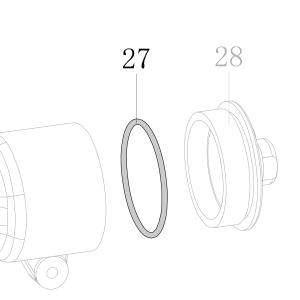 Запчасть B08-057000300 Кольцо уплотнительное 57X3 CN70B-23 CN80B-25 CN90-24 CN130-25 CN100B-27 (вид 3)