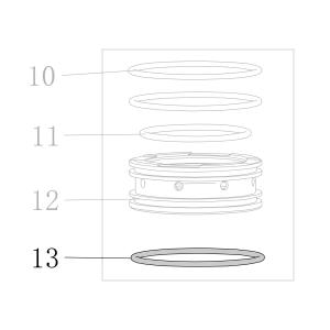Запчасть B08-065000355 Кольцо уплотнительное 65X3.55 CN130-13 CN100B-15 (вид 2)