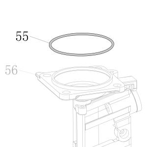 Запчасть B08-076000250 Кольцо уплотнительное 76X2.5 CN130-47 CN100B-55 (вид 1)