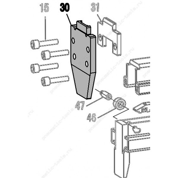 Запчасть 210 840 FRONT COVER Передняя крышка 8016R-30