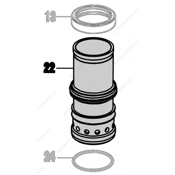 Запчасть 310 300 CYLINDER Цилиндр CN55R-22