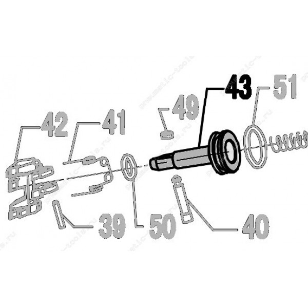 Запчасть 320 640 FEED PISTON Поршень толкателя CN70R-43