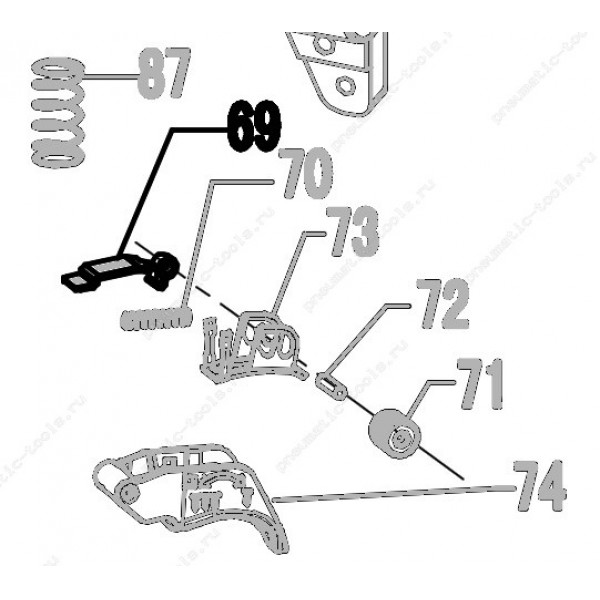 Запчасть 320 880 CONTACT PLATE Контактная планка N851R-69 CRN45A-69 CN90B-35