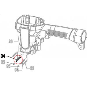 Запчасть 321 810 STEP PIN Штифт ступенчатый N851R-34 CRN45A-57 (вид 2)