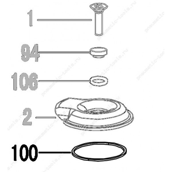 Запчасть 322 610 PLASTIC WASHER Шайба пластиковая CN80R-100 CN90R-100 CN90B-28