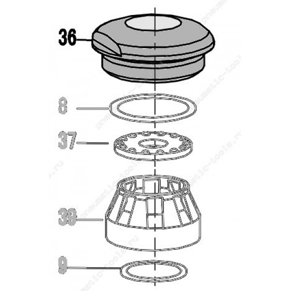 Запчасть 322 640 CAP Крышка 8016R-36