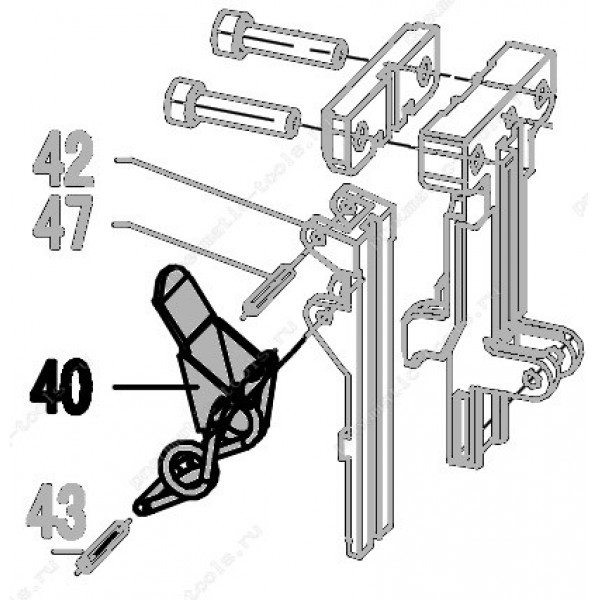 Запчасть 322 870 LOCK SWITCH Фиксатор замка N851R-40