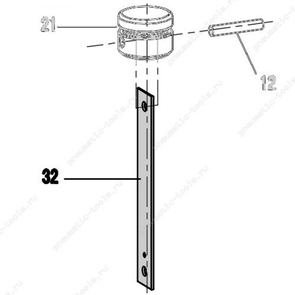 Запчасть 322 650 DRIVER BLADE Боек без поршня 8016R-32