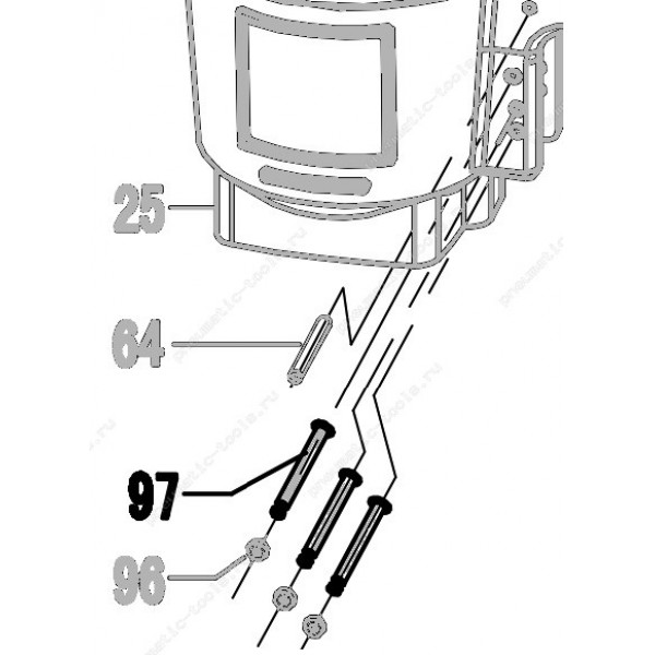 Запчасть 323 140 STRAIGHT PIN Штифт ступенчатый CN55R-97