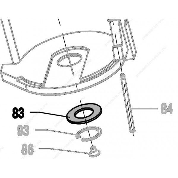 Запчасть 410 430 PLASTIC WASHER Шайба пластиковая CN55R-83