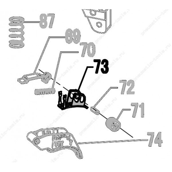 Запчасть 420 590 TRIGGER BRACKET Опора курка N851R-73 CRN45A-66 CN90B-33