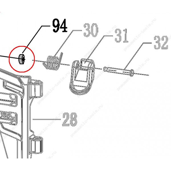 Запчасть 420 640 PIN CAP C Заглушка штифта Ц CN100R-94