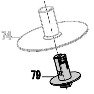 Запчасть 420 830 MAGAZINE POST Втулка магазина CN57R-79 CN100R-83 (вид 2)