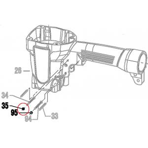 Запчасть 420 950 PIN CAP Заглушка штифта N851R-35 CRN45A-58 CN90B-41 (вид 2)