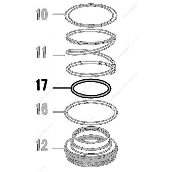 Запчасть 510 560 O-RING  41.2X2.65 Кольцо уплотнительное N851R-17