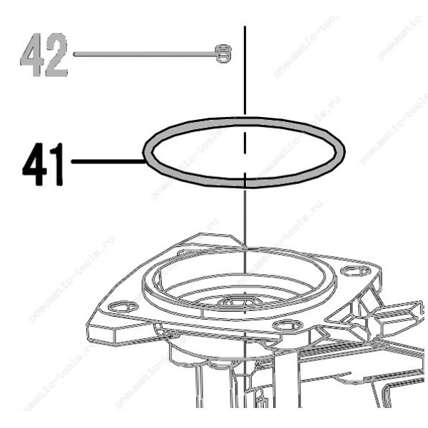 Запчасть 510 670 O-RING 50X1.8 Кольцо уплотнительное CN55R-26 CN70R-36 CN80R-41 CN90R-41