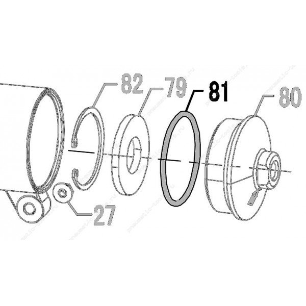 Запчасть 510 760 (12102) O-RING  58X3.55 Кольцо уплотнительное CN70R-76 CN80R-81 CN90R-81