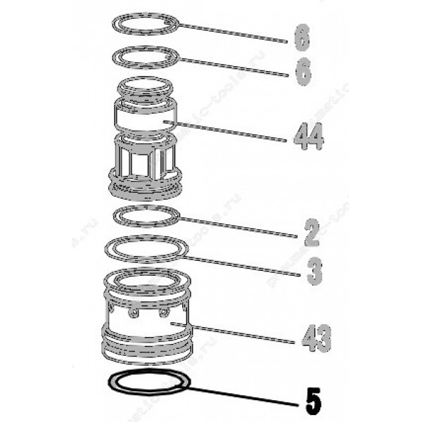 Запчасть 511 080 O-RING 16X1.25 Кольцо уплотнительное 8016R-5