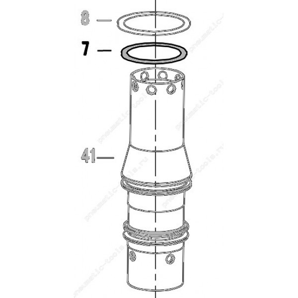 Запчасть 511 140 O-RING 25X2.65 Кольцо уплотнительное 8016L-7