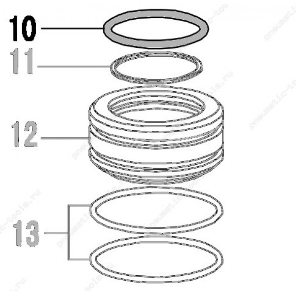 Запчасть 511 150 O-RING 56.5X3 Кольцо уплотнительное CN100R-10