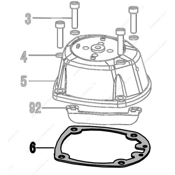 Запчасть 520 310 GASKET Прокладка крышки CN55R-6 CN57R-6