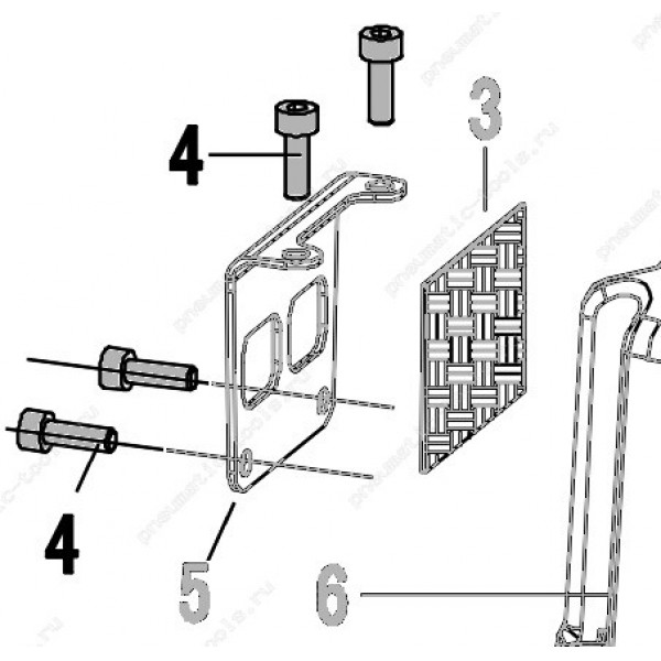 Запчасть 610 060 BOLT M5X10 (Loctite) Болт с герметиком CN100R-4 N5023R-70 N5024R-90 N851R-49 CRN45A-83