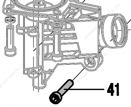 Запчасть 610 240 (40422) BOLT  M6X35 Болт CN55R-41 CN70R-91 CN80R-4 CN80R-53 CN90R-4 CN90R-53 CN90B-111 CN100R-1 NT65R-20 (вид 2)