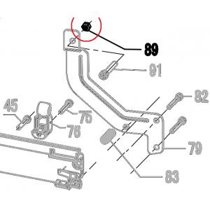 Запчасть 610 320 NUT  M5 (Nylock) Гайка самоконтрящаяся N5023R-53 N5024R-81 N851R-89 CN90B-51 NT65R-22 (вид 2)