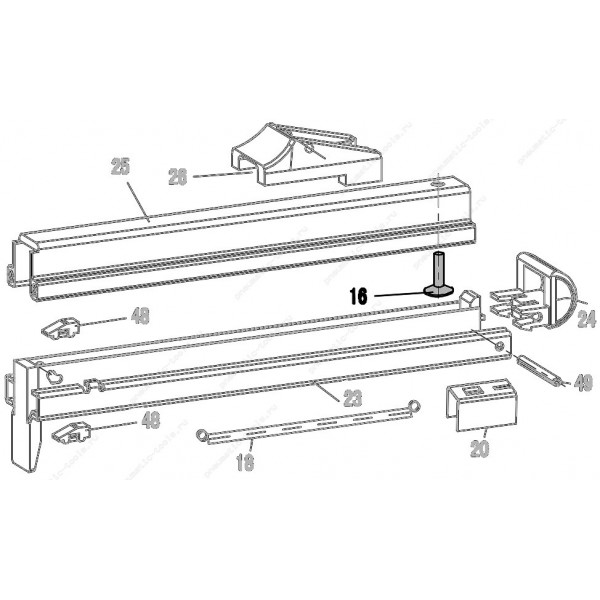 Запчасть 610 720 BOLT M4X14 Болт 8016R-16