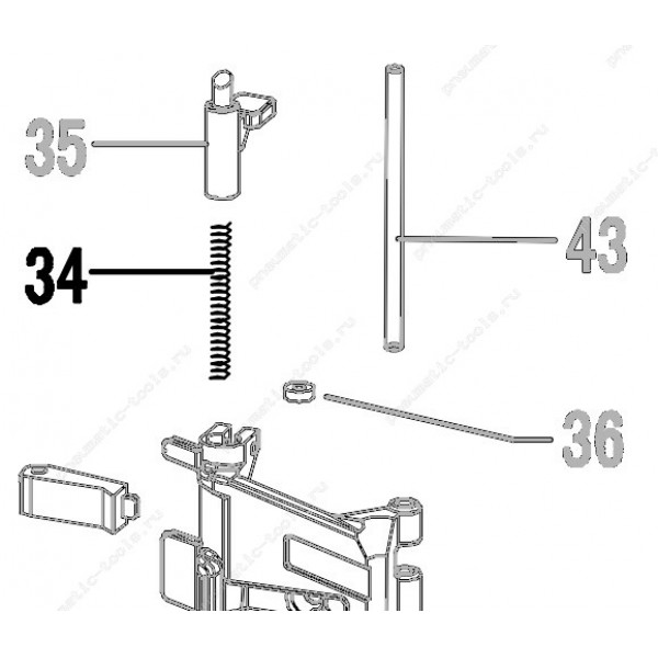 Запчасть 620 240 LATCH SPRING Пружина CN55R-56 CN70R-29 CN80R-34 CN90R-34